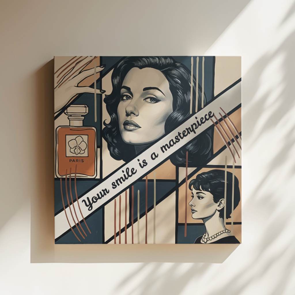 Your smile is a masterpiece - Leinwand