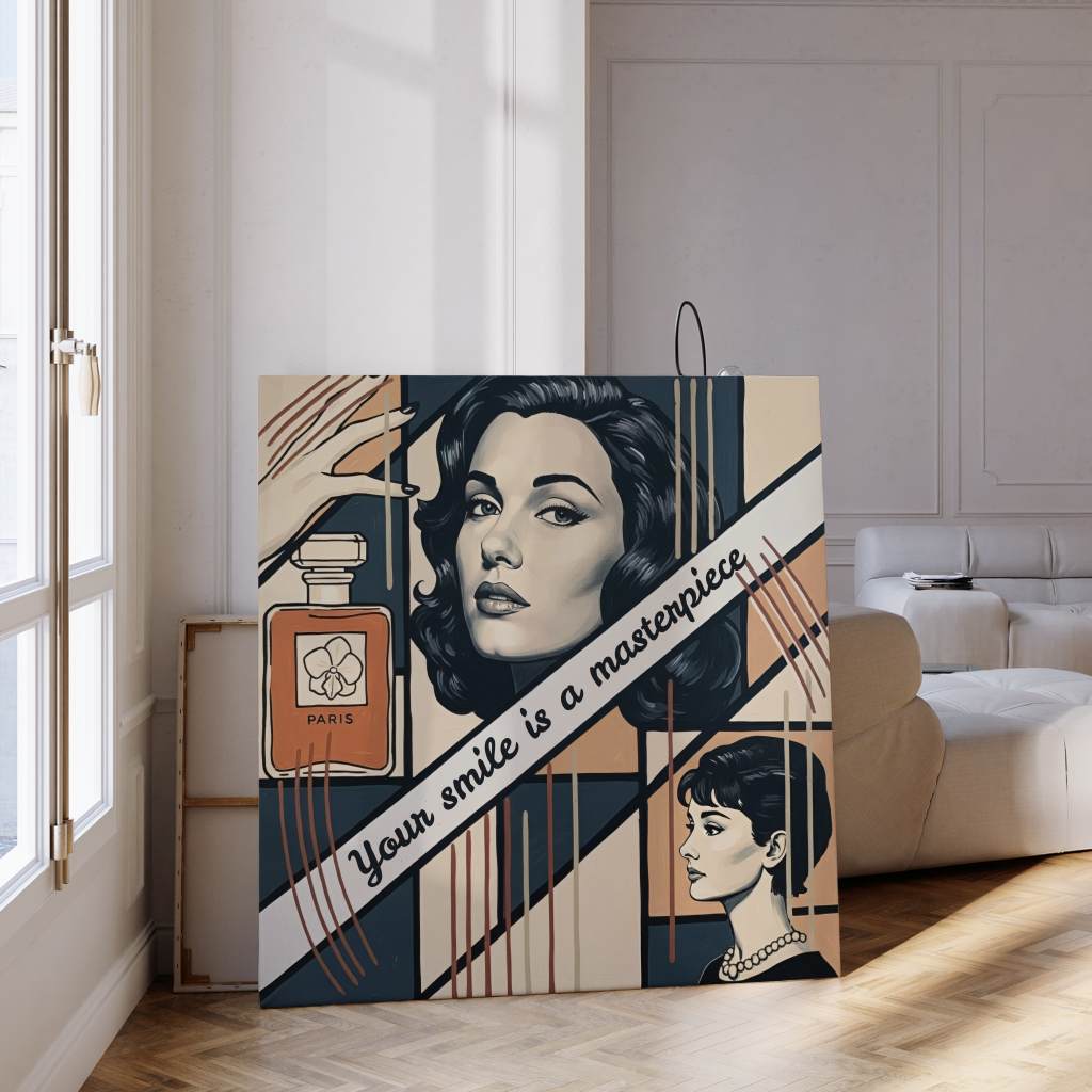 Your smile is a masterpiece - Leinwand