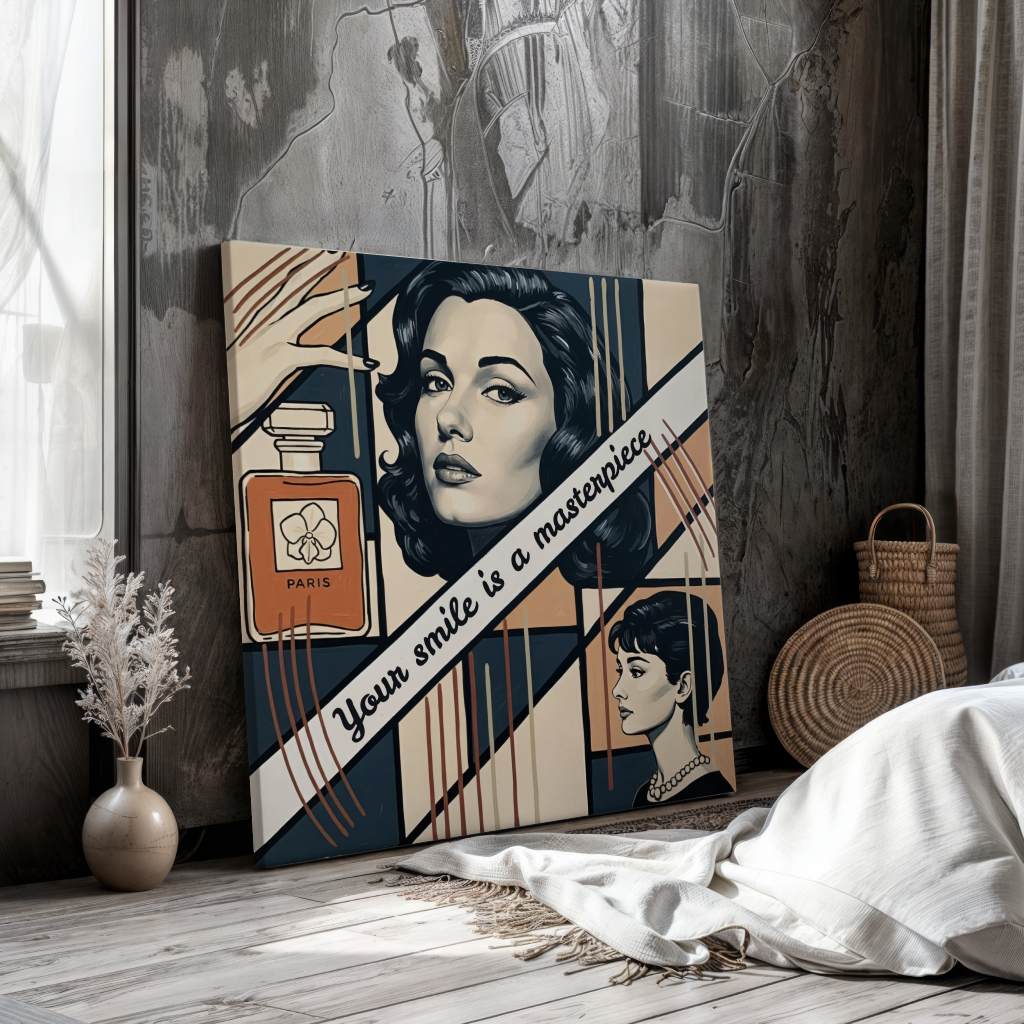 Your smile is a masterpiece - Leinwand