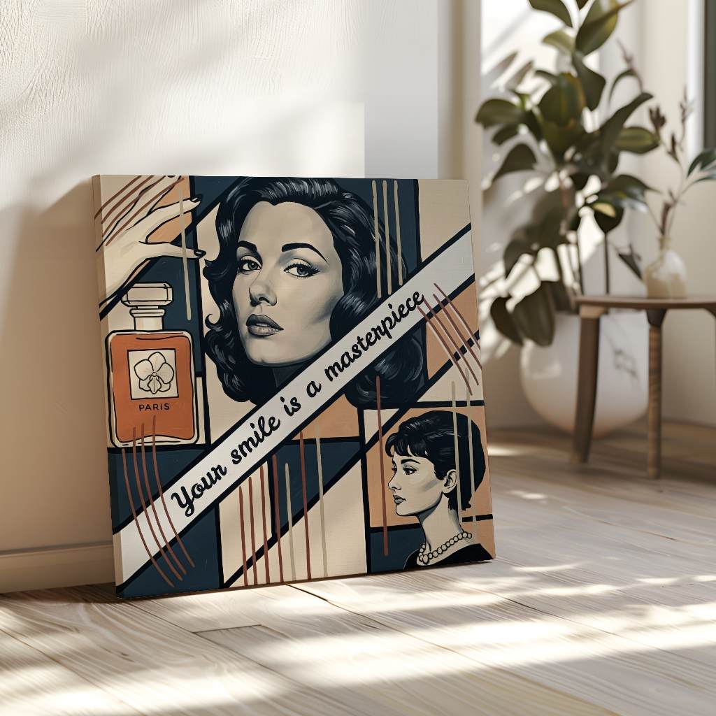 Your smile is a masterpiece - Leinwand