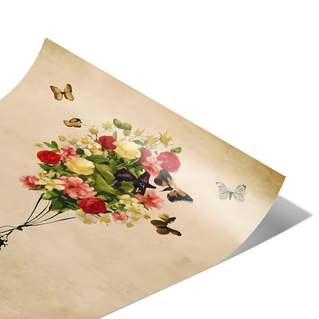 Flower Balloon - Poster
