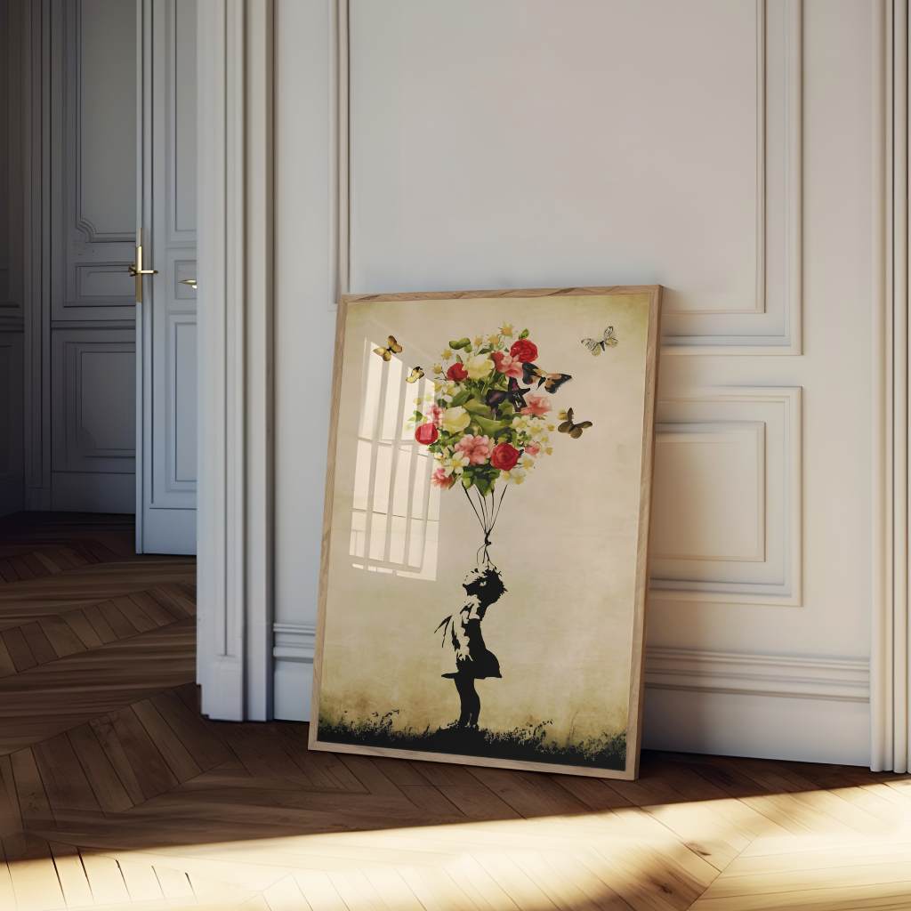 Flower Balloon - Poster
