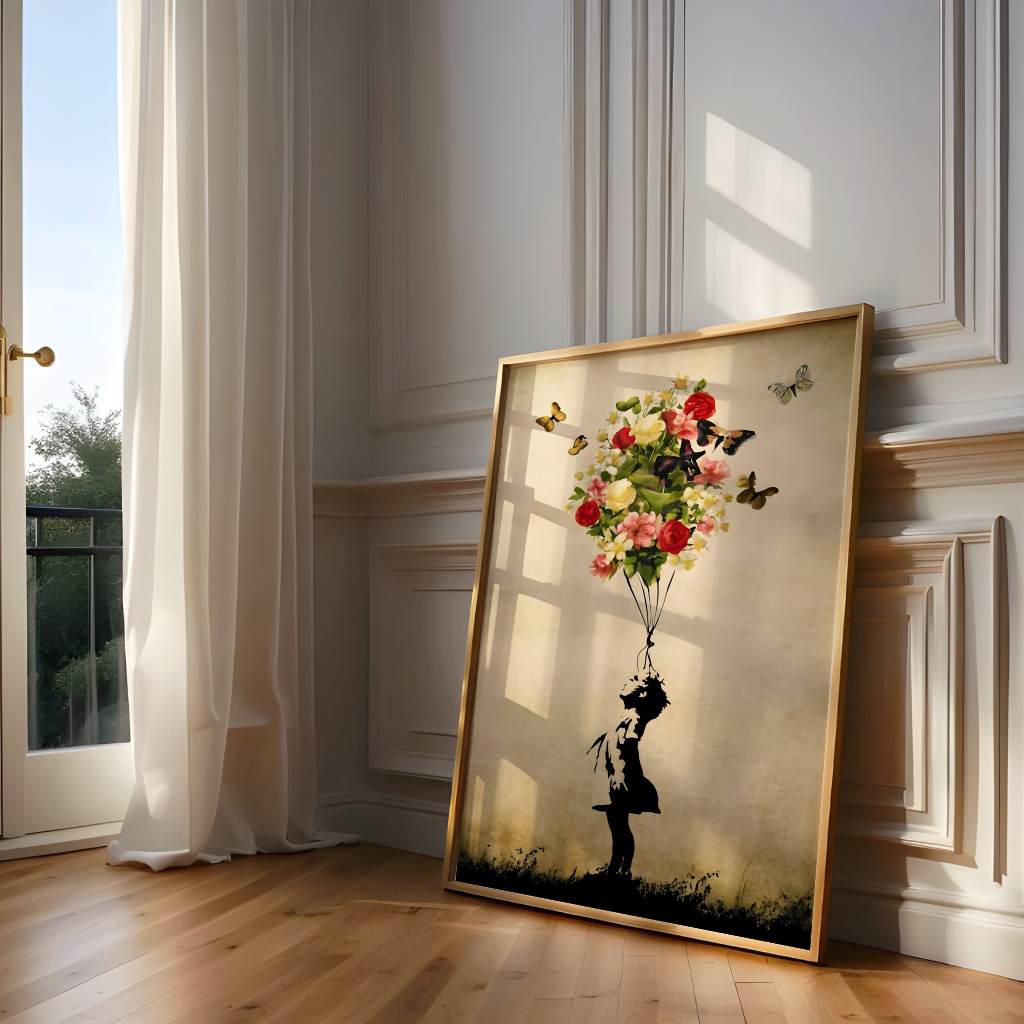 Flower Balloon - Poster