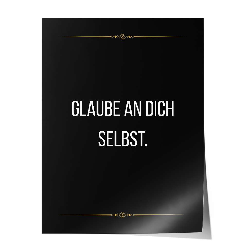Believe in yourself - Poster