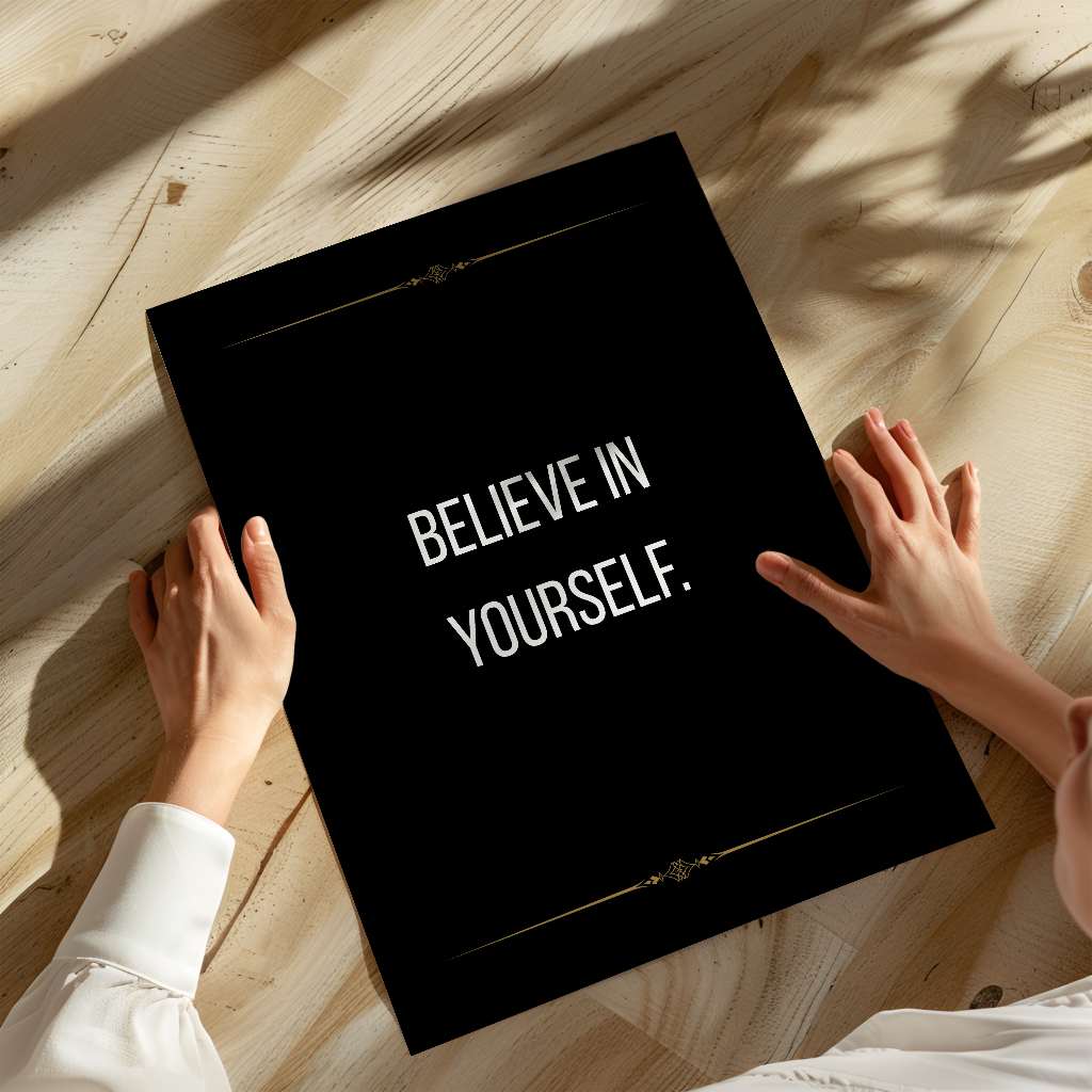 Believe in yourself - Poster