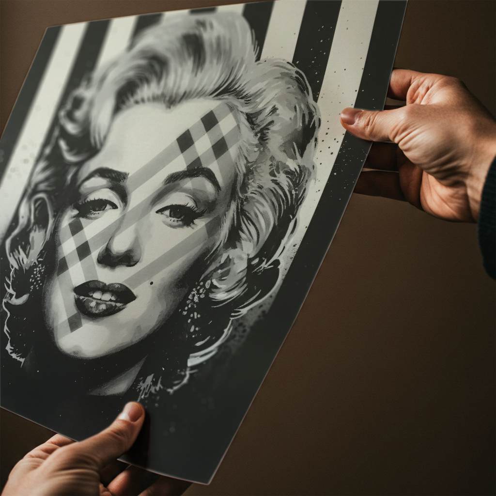 Monochrome Marilyn - Poster