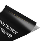 Choose discipline over motivation - Poster