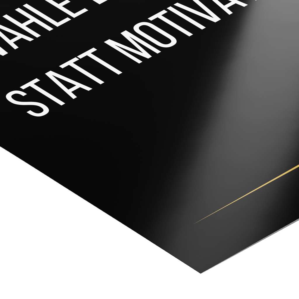Choose discipline over motivation - Poster