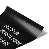 Discipline is the highest form of self love - Poster