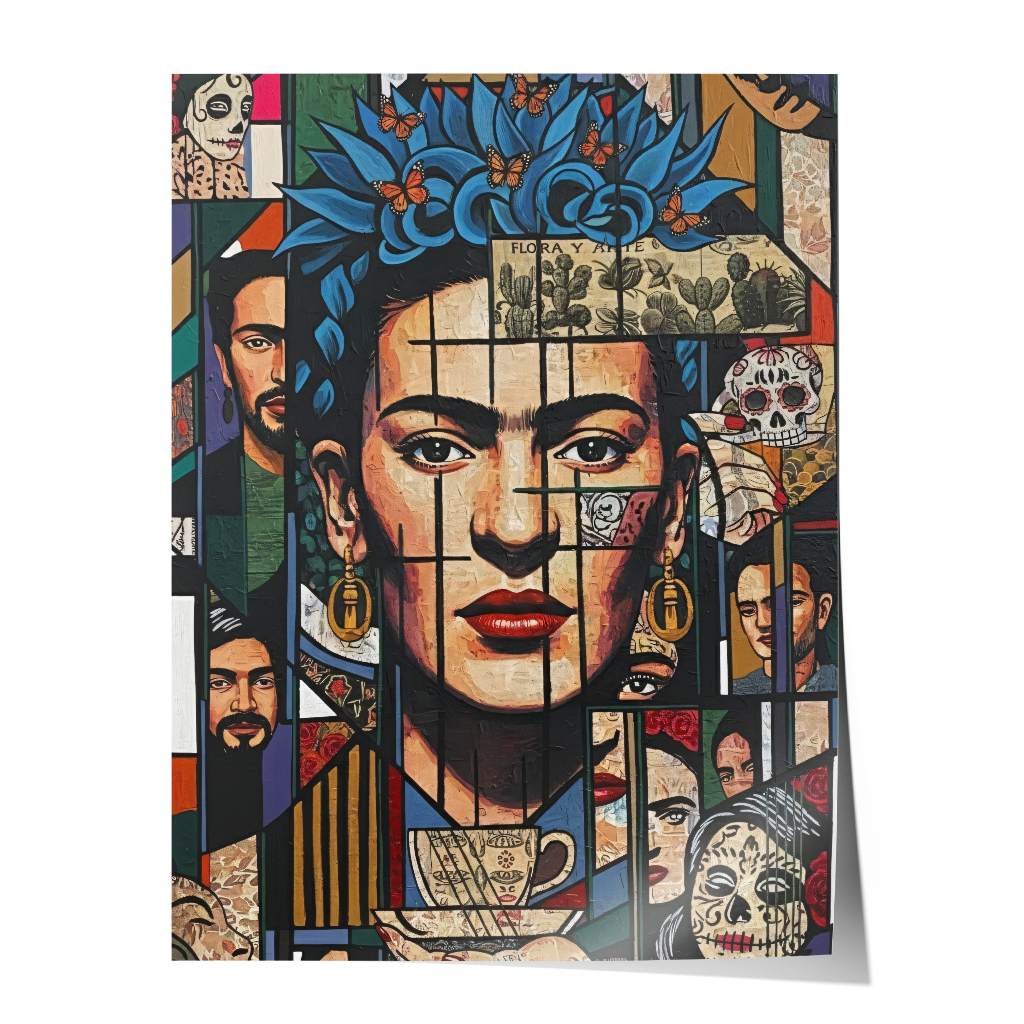 Frida Kahlo - Flora &amp; Arte - Poster