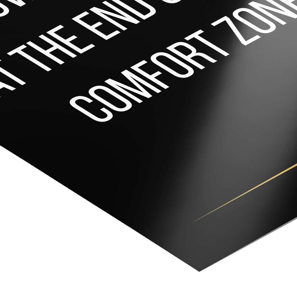 Growth begins at the end of your comfort zone - Poster