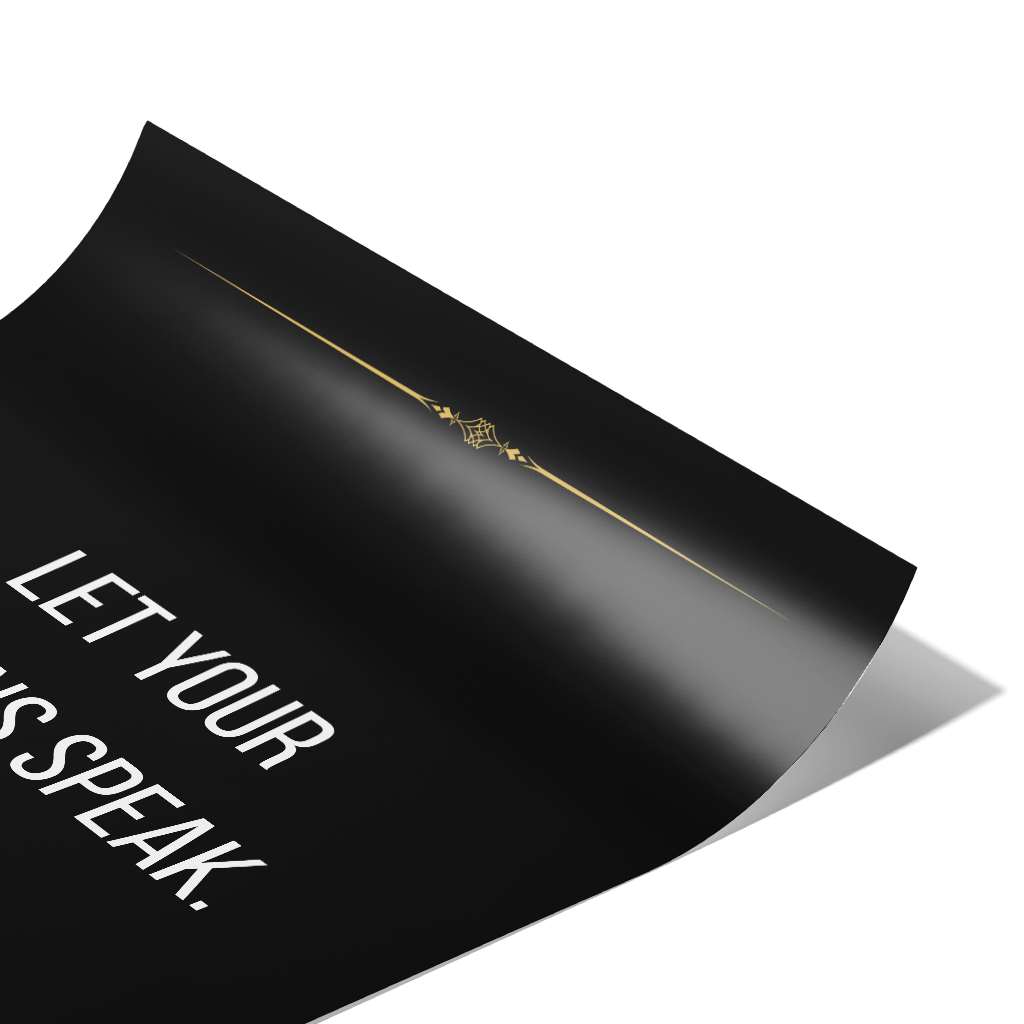 Let your actions speak - Poster