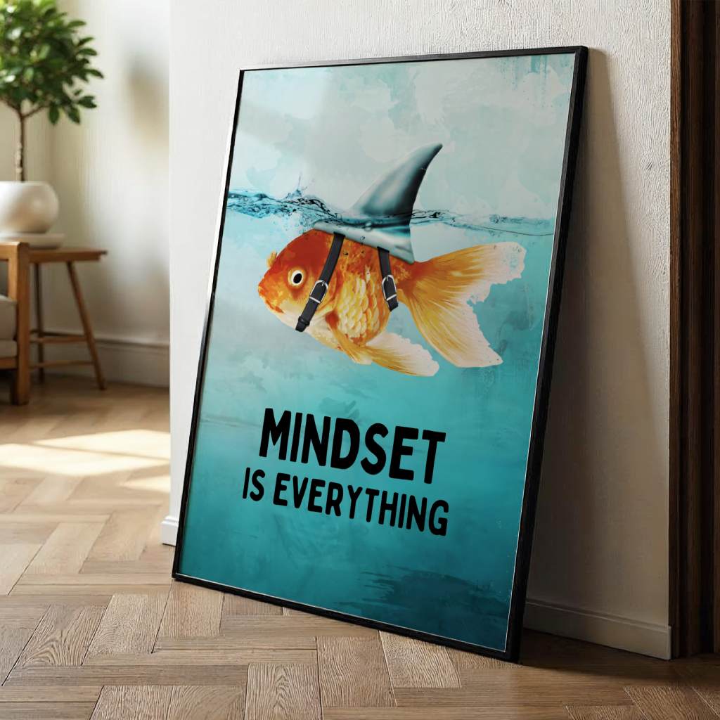 Mindset is everything #Goldfisch - Poster