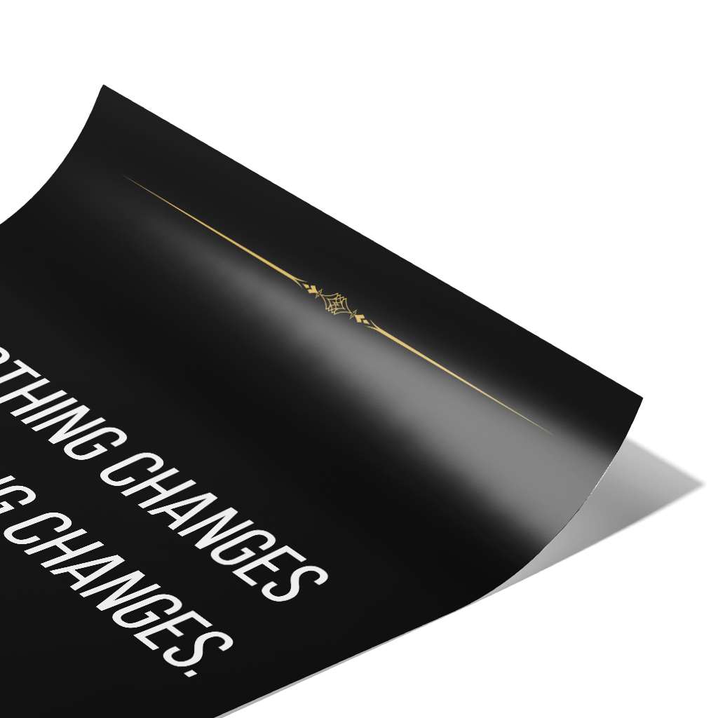 Nothing changes if nothing changes - Poster
