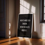 Nothing changes if nothing changes - Poster
