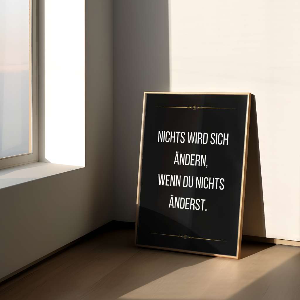 Nothing changes if nothing changes - Poster