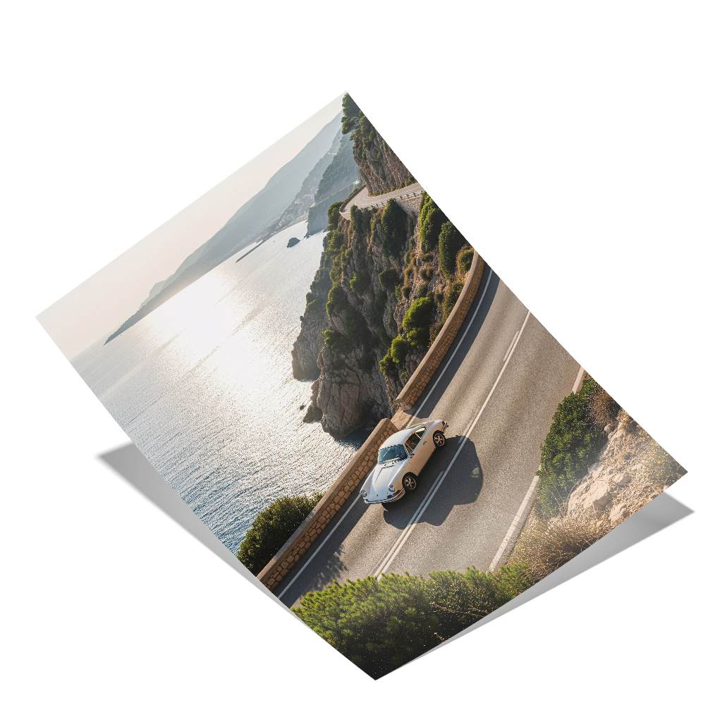 Porsche 911 - Amalfi Coast - Poster