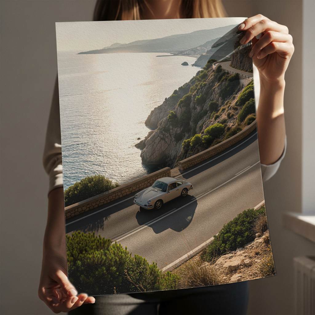 Porsche 911 - Amalfi Coast - Poster