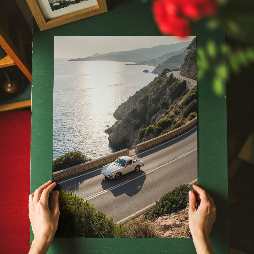 Porsche 911 - Amalfi Coast - Poster