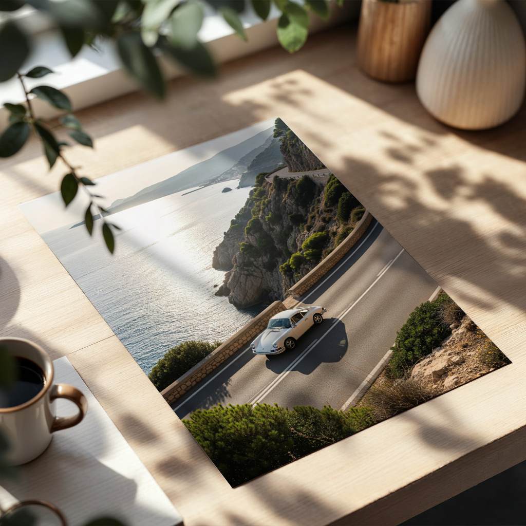 Porsche 911 - Amalfi Coast - Poster