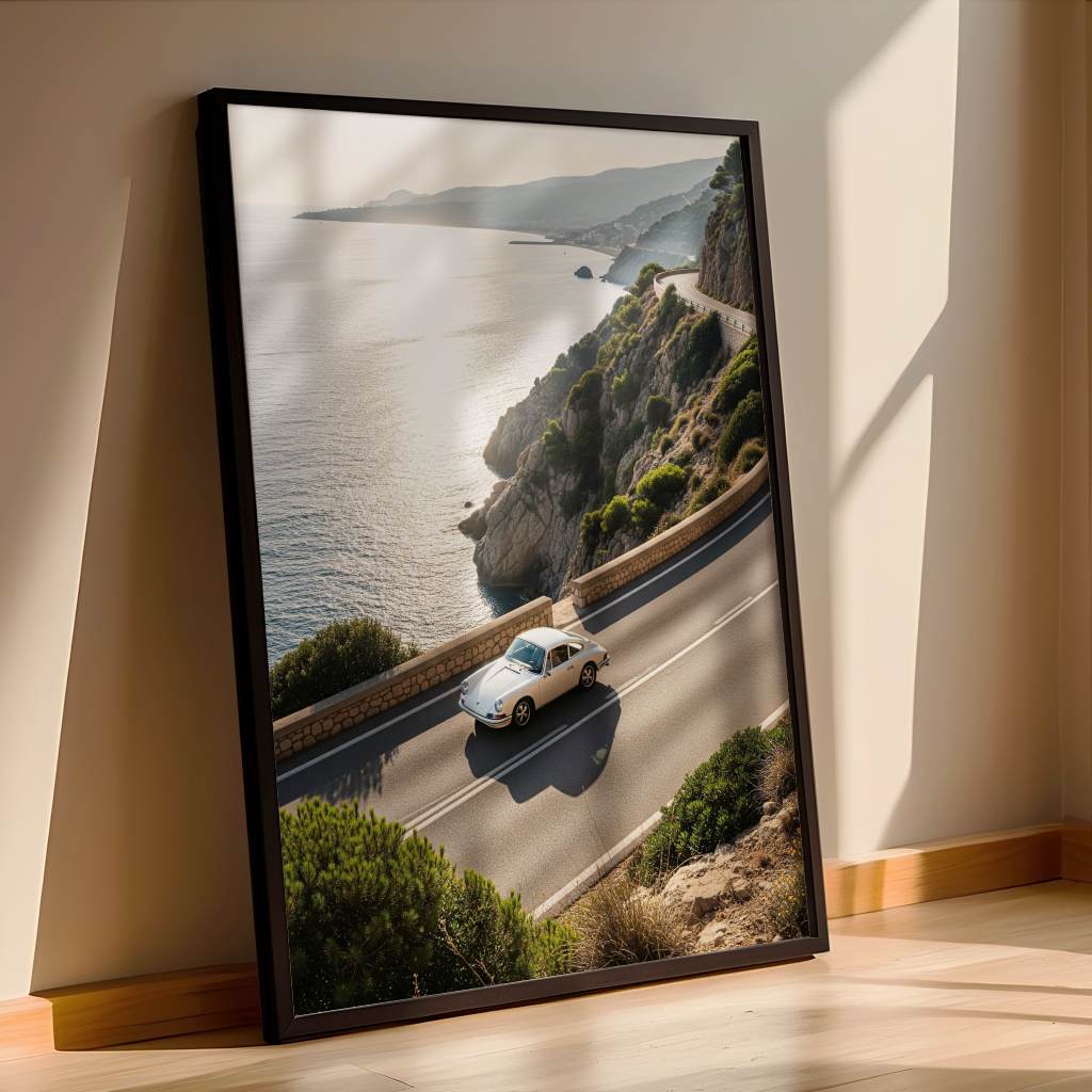 Porsche 911 - Amalfi Coast - Poster