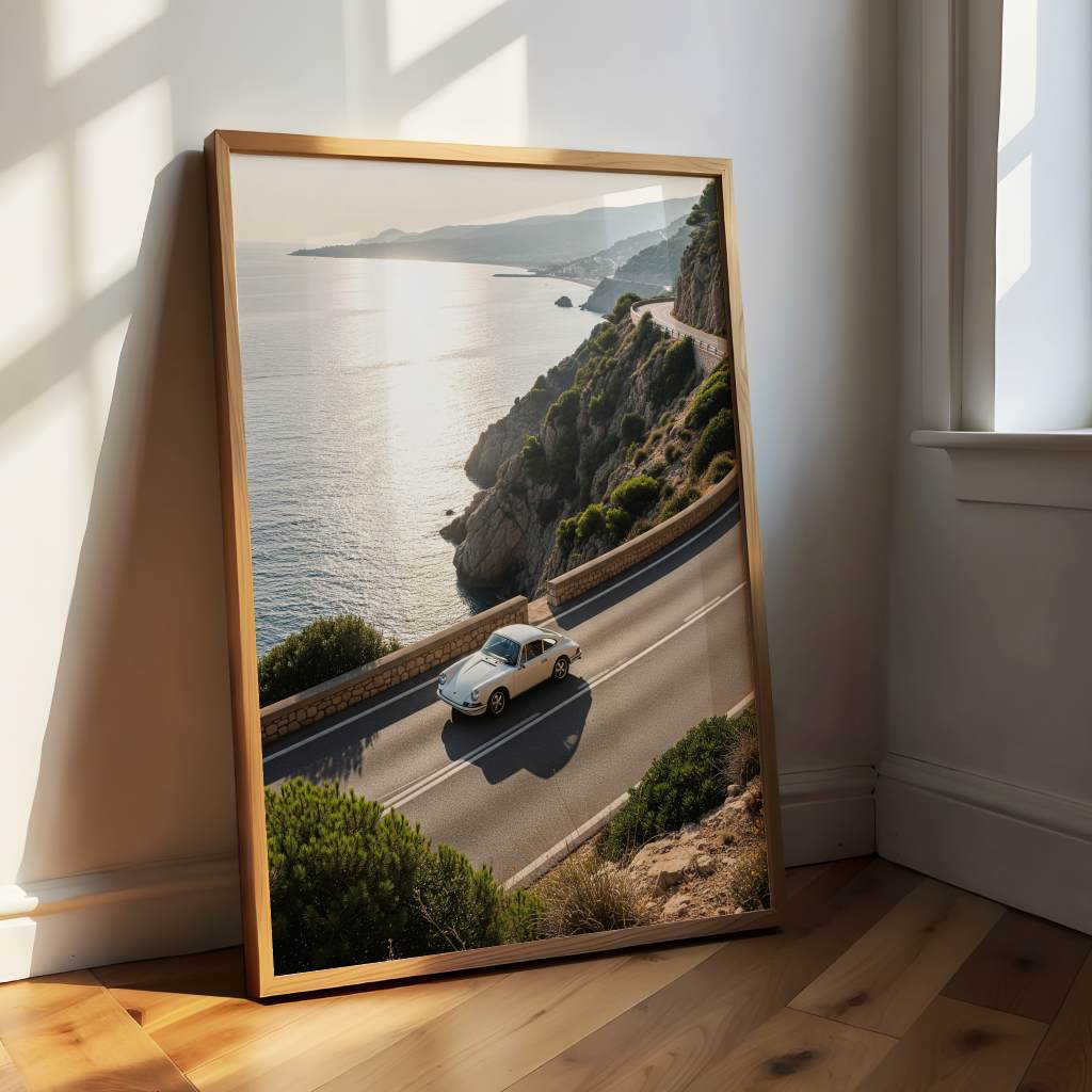 Porsche 911 - Amalfi Coast - Poster