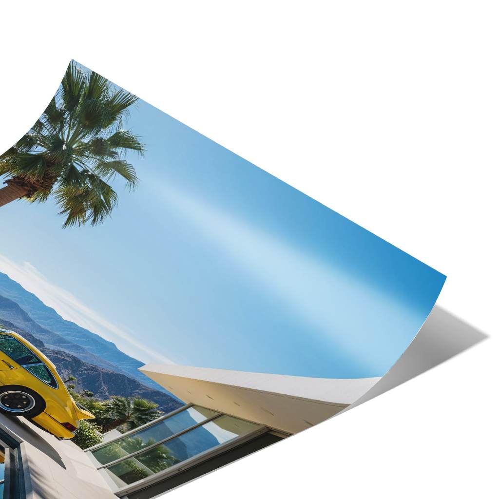 Porsche 911 in gelb - Poster