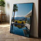 Porsche 911 in gelb - Poster