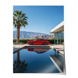 Porsche 911 in rot - Poster