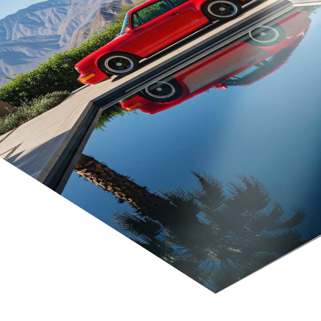 Porsche 911 in red - Poster