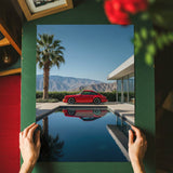 Porsche 911 in rot - Poster