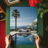 Porsche 911 in weiß - Poster