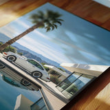 Porsche 911 in weiß - Poster