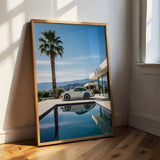 Porsche 911 in white - Poster