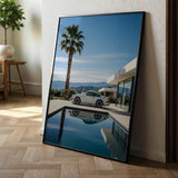 Porsche 911 in white - Poster