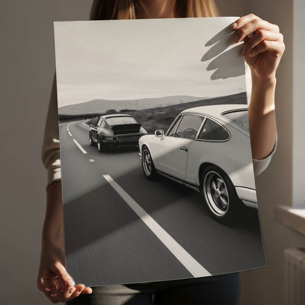 Porsche 911 Race 3 - Poster