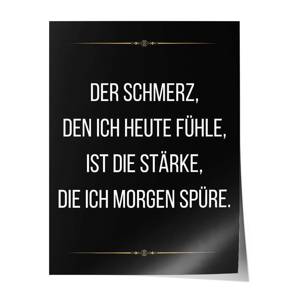 The pain I feel today is the strength I feel tomorrow - Poster