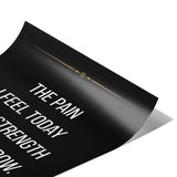 The pain I feel today is the strength I feel tomorrow - Poster