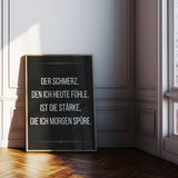 The pain I feel today is the strength I feel tomorrow - Poster